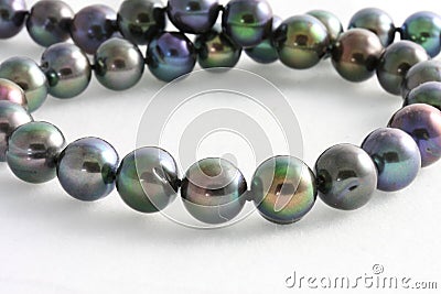 Pearls tahitian Stock Photo