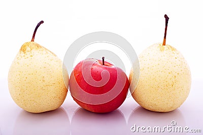 Pears and appel Stock Photo