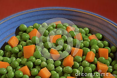 Peas and carrots Stock Photo