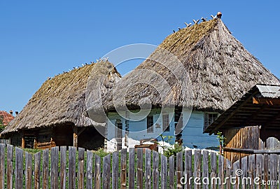 Peasant houses Stock Photo