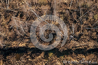 Peat mining Stock Photo