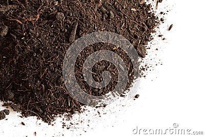 Peat soil Stock Photo