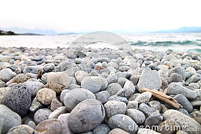 Pebble beach Stock Photo