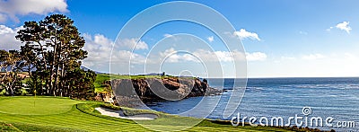 Pebble Beach golf course, Monterey, California, usa Stock Photo