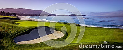 Pebble Beach golf course, Monterey, California, usa Stock Photo