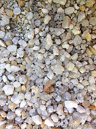 Pebble gravel floor Stock Photo