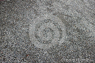 Pebble, gravel, grit closed up Pebbles are used to make walkways inside the temple. Stock Photo