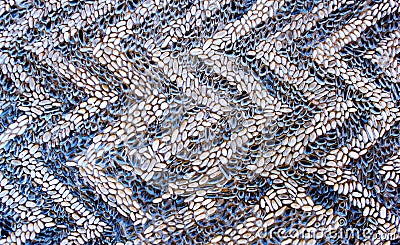 Pebble Mosaic Background Pattern Texture Stock Photo