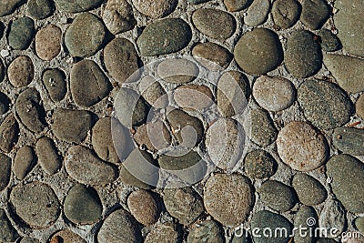 Pebble or shingle seamless texture or background Stock Photo