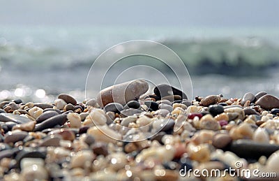 Pebbles beach Stock Photo