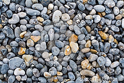 Pebbles on a beach of the Coast of Alabaster Stock Photo
