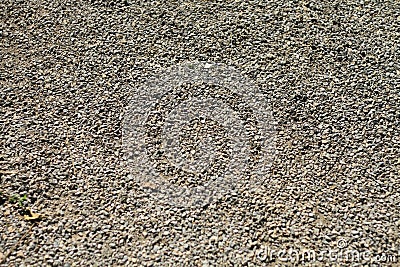 Pebbles floor, walkway has characteristics Stock Photo