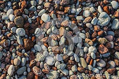 Pebbles or Gravel Backdrop Stock Photo