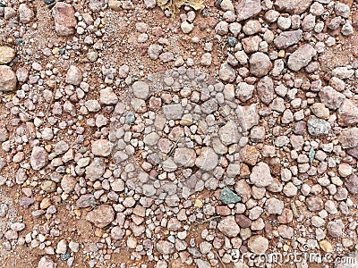 Pebbles on the ground Stock Photo