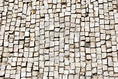 Pebbles mosaic Stock Photo