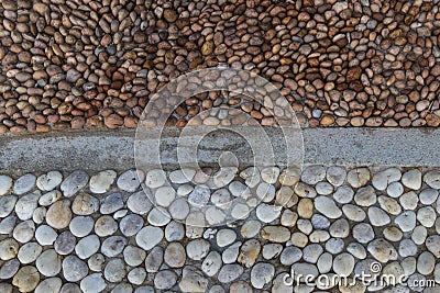 Pebbles mosaic Stock Photo