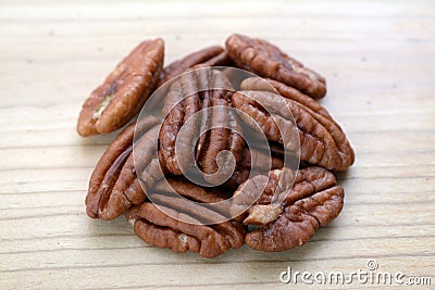 Pecan halves Stock Photo