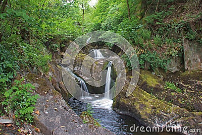 Pecca Falls on Ingleton Waterfalls Trail, North Yorkshire, England Stock Photo