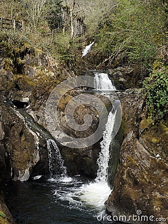 Pecca Falls, Ingleton, Yorkshire, England Stock Photo