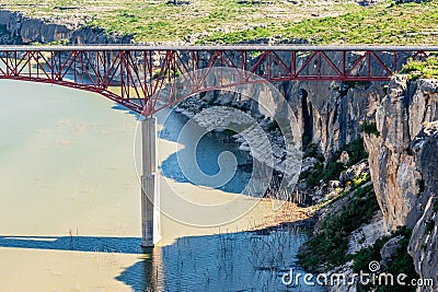 Pecos River Bridge on Us High Way 90 Stock Photo