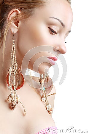 Peculiar Woman Stock Photo