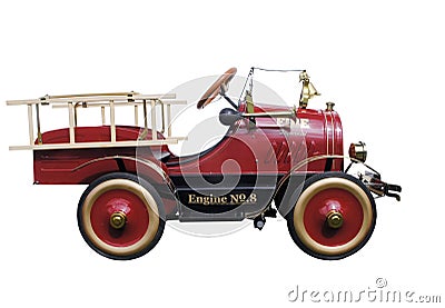 Pedal Car Fire Engine Stock Photo