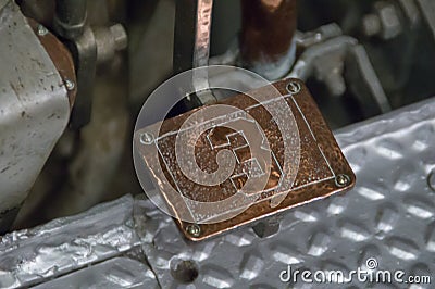 Peddle on a submarine Editorial Stock Photo