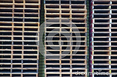 Pedestal used in pallets, warehouses, etc. Stock Photo