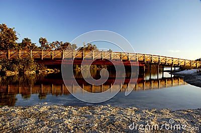 Pedestrian Bridge Stock Photo