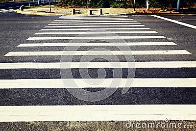 pedestrian crossing zebra crosswalk Stock Photo