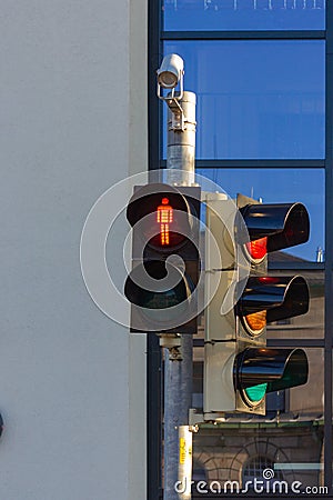 pedestrian light Stock Photo