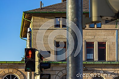 pedestrian light Stock Photo