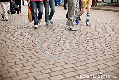 Pedestrian street Stock Photo