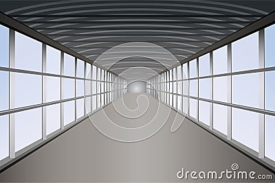 Pedestrian tunnel Vector Illustration