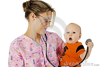 Pediactric Nurse Stock Photo