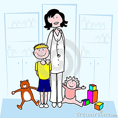 Pediatrician Stock Photo