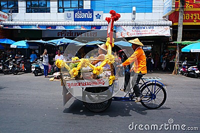A pedicab Editorial Stock Photo