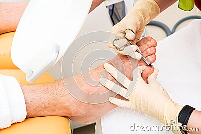 A pedicure foot Stock Photo