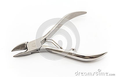 Pedicure Pliers for Cutting Toenails Stock Photo