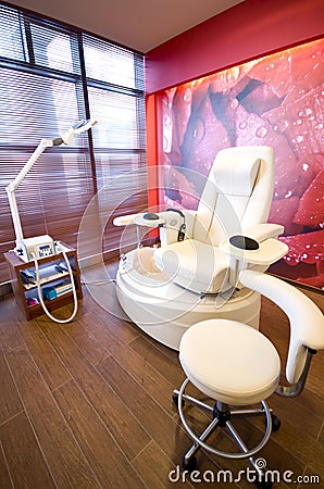 Pedicure room Stock Photo