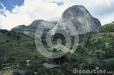 The Pedra Azul (Blue Stone) in the state of Espirito Santo, Brazil. Stock Photo