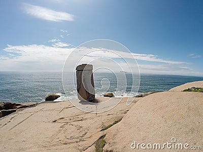 Pedra do Frade Praia do Gi - Laguna - Santa Catarina - Brasil Stock Photo