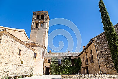 Pedraza, Castilla Y Leon, Spain: Iglesia de San Juan Bautista. Stock Photo