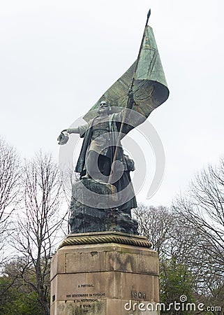 Pedro Ãlvares Cabral statue in Lisbon, Portugal Editorial Stock Photo