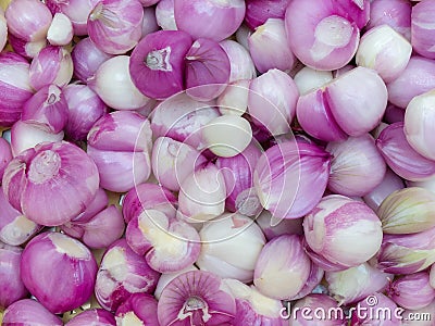 Peel shallots , shallot background texture Stock Photo