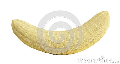 peeled Banana Open Banana 3d render isolated on a white background no shadow Stock Photo