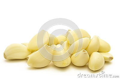 Peeled Garlic Stock Photo