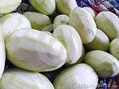 Peeled off mango yammy in taste in summer season Stock Photo