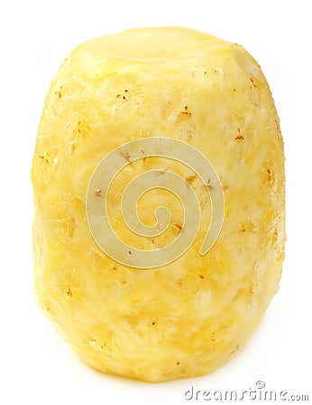 Peeled Pineapple Stock Photo