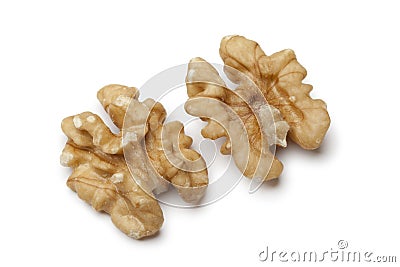Peeled walnuts Stock Photo